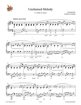 Unchained Melody - Ghost Sheet Music