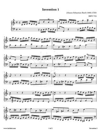 Invention 1 Sheet Music