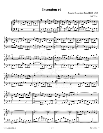 Invention 10 Sheet Music