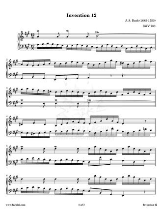 Invention 12 Sheet Music