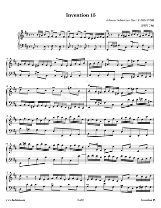 Invention 15 Sheet Music