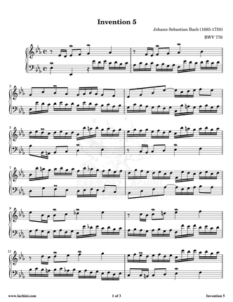 Invention 5 Sheet Music