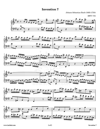 Invention 7 Sheet Music