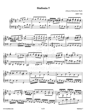 Sinfonia 7 نت آهنگ