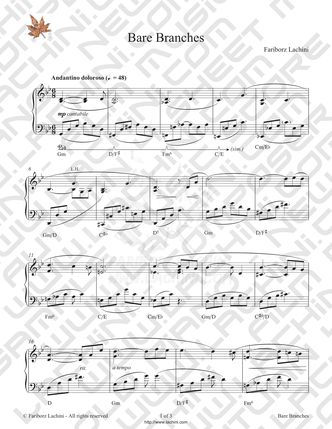 Bare Branches Sheet Music
