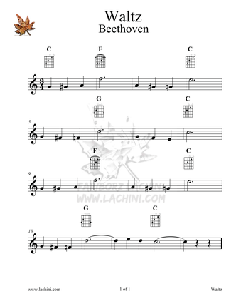 Beethoven Waltz Sheet Music