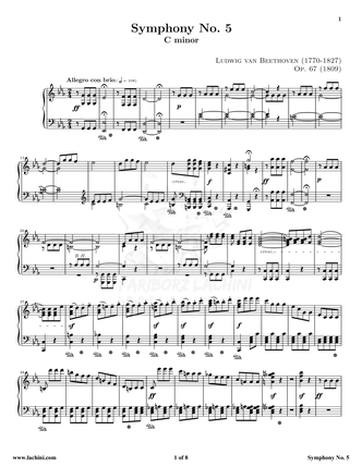 Symphony 5 Sheet Music