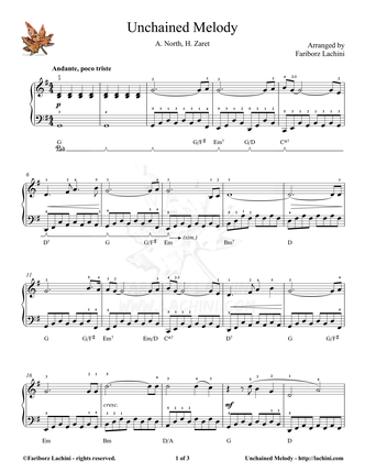 Unchained Melody - Ghost Sheet Music